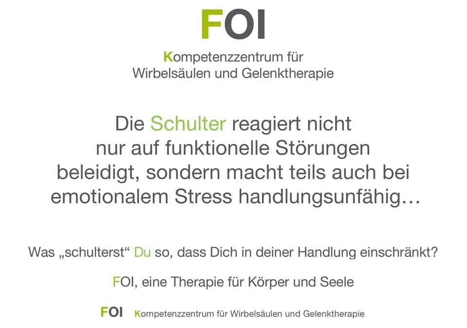 🙋 … Schmerzen im Komplex der Schulter